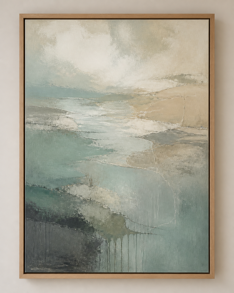 Low Tide Memory — originalt akrylmaleri